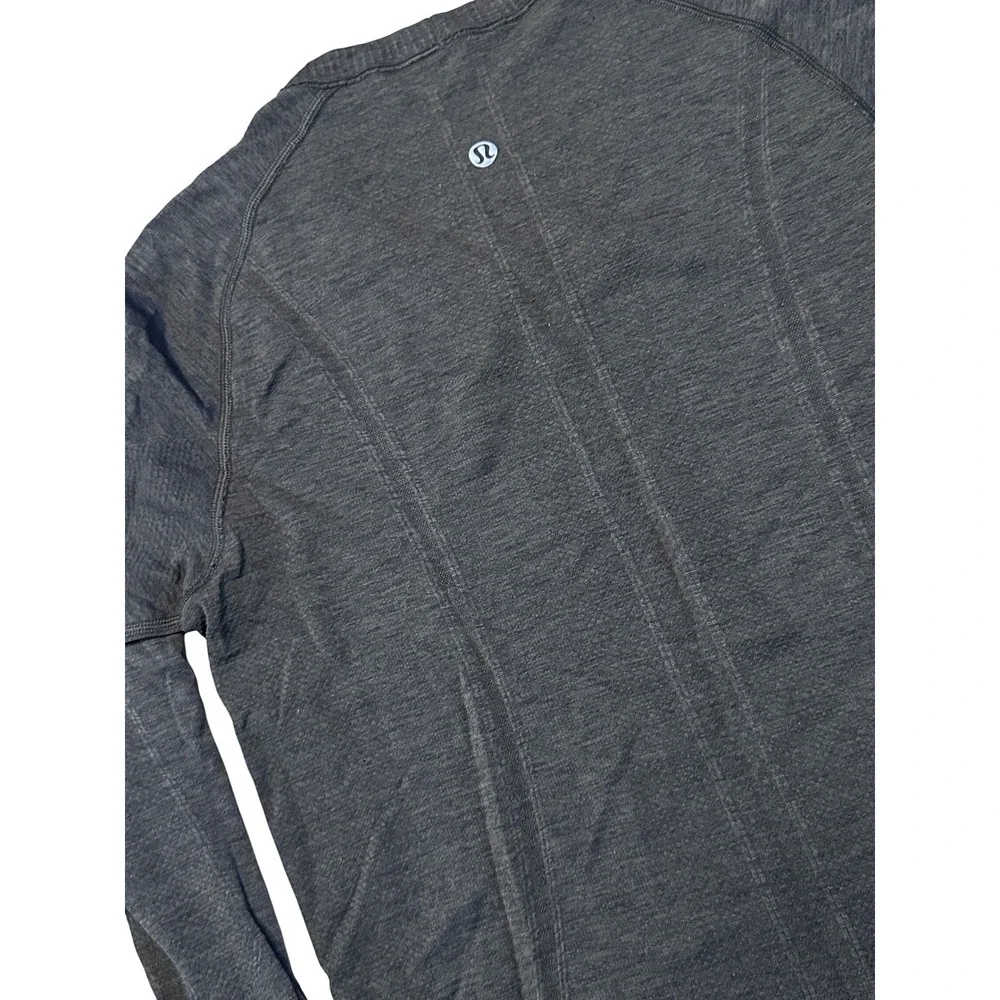 Lululemon Swiftly Tech Long Sleeve 2.0 Charcoal‎ Grey Shirt Size 8